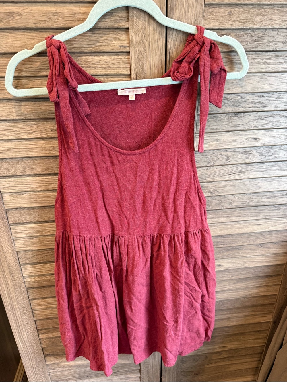 Sleeveless Tie-Shoulder Women’s Dress in Deep Berry